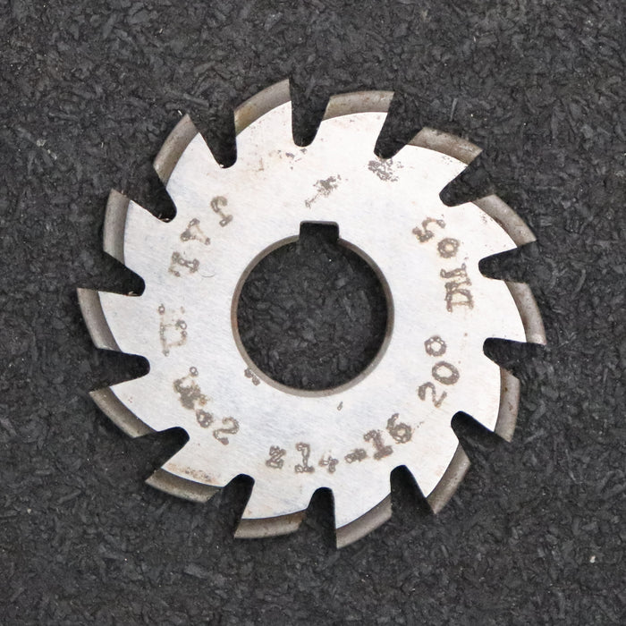 Bild des Artikels JAL-Zahnformfräser-gear-profile-cutter-m=-1mm-Nr-2-für-Zähnezahlbereich-Z=-14-16