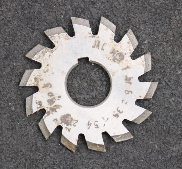 Bild des Artikels JAL-Zahnformfräser-gear-profile-cutter-m=-1mm-Nr-6-für-Zähnezahlbereich-Z=-35-54