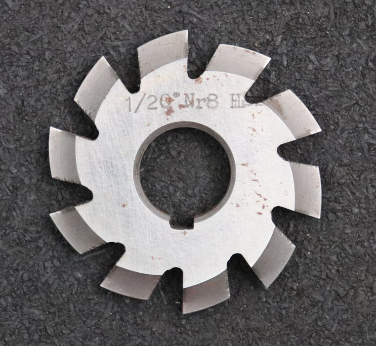 Bild des Artikels Zahnformfräser-gear-profile-cutter-m=-1mm-Nr.-8-für-Zähnezahlbereich-Z=-135-00