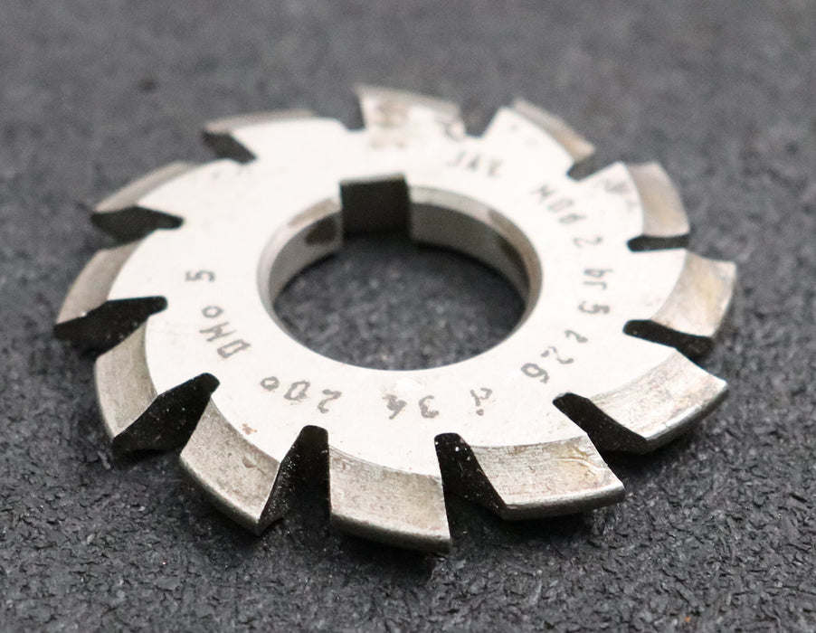 Bild des Artikels JAL-Zahnformfräser-gear-profile-cutter-m=-2mm-Nr-5-für-Zähnezahlbereich-Z=-26-34