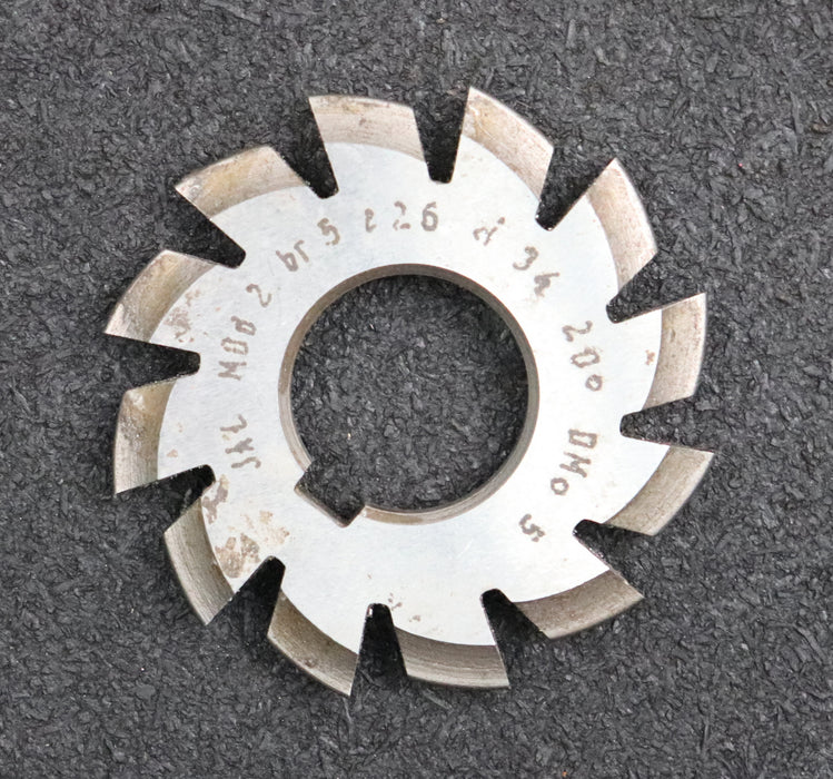 Bild des Artikels JAL-Zahnformfräser-gear-profile-cutter-m=-2mm-Nr-5-für-Zähnezahlbereich-Z=-26-34