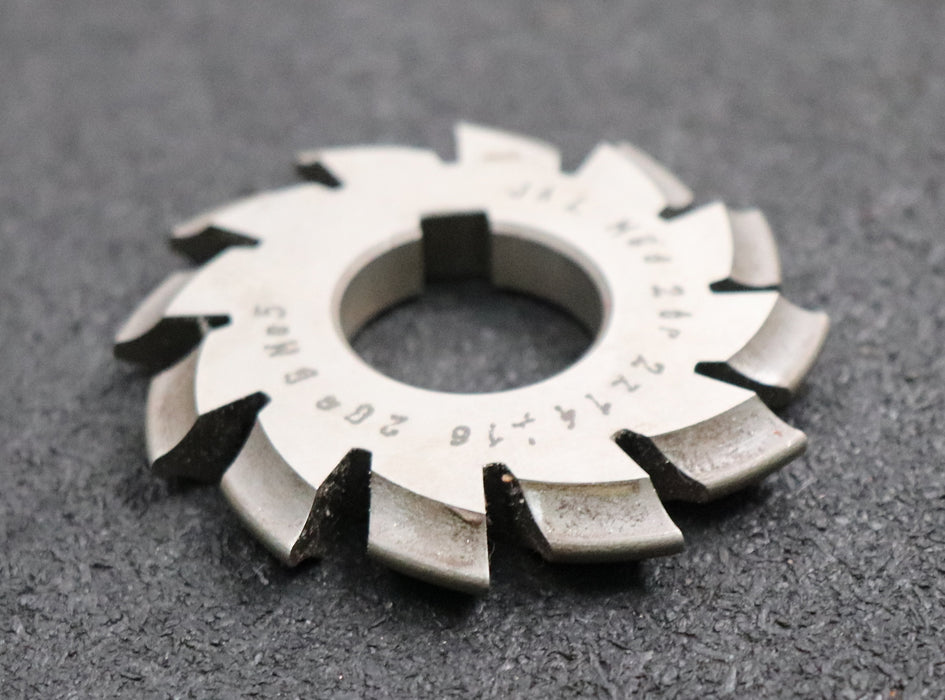 Bild des Artikels JAL-Zahnformfräser-gear-profile-cutter-m=-2mm-Nr-2-für-Zähnezahlbereich-Z=-14-16