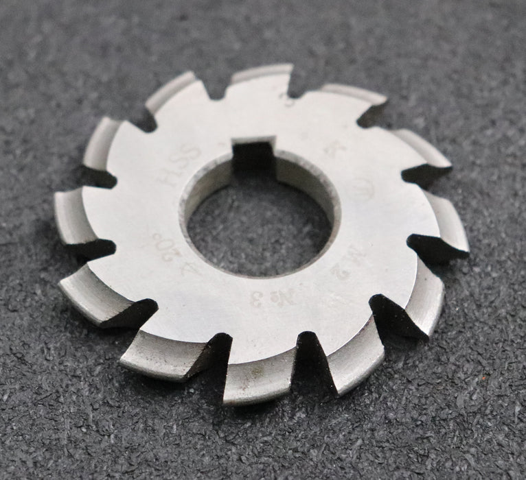 Bild des Artikels Zahnformfräser-gear-profile-cutter-m=-2mm-Nr.-3-für-Zähnezahlbereich-Z=-17-20