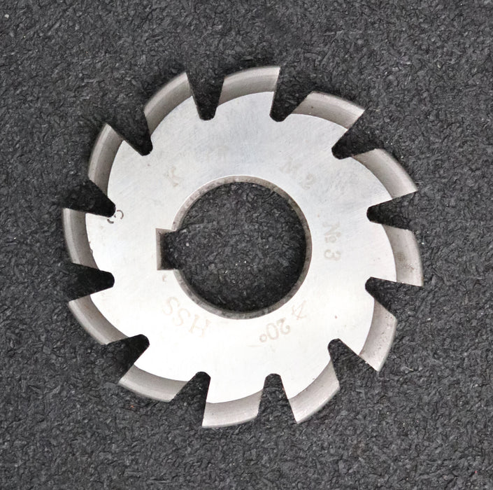 Bild des Artikels Zahnformfräser-gear-profile-cutter-m=-2mm-Nr.-3-für-Zähnezahlbereich-Z=-17-20