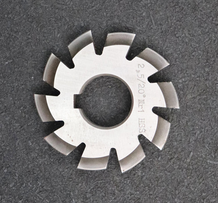 Bild des Artikels Zahnformfräser-gear-profile-cutter-m=-2,5mm-Nr.-1-Zähnezahlbereich-Z=-12-13