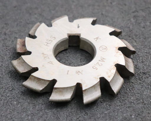 Bild des Artikels Zahnformfräser-gear-profile-cutter-m=-2,5mm-Nr.-1-für-Zähnezahlbereich-Z=-12-13