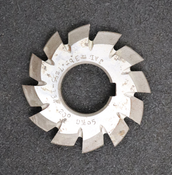 Bild des Artikels JAL-Zahnformfräser-gear-profile-cutter-m=-3mm-Nr.-7-Zähnezahlbereich-Z=-55-134