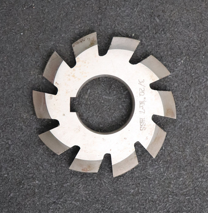 Bild des Artikels Zahnformfräser-gear-profile-cutter-m=-3mm-Nr.-7-für-Zähnezahlbereich-Z=-55-134