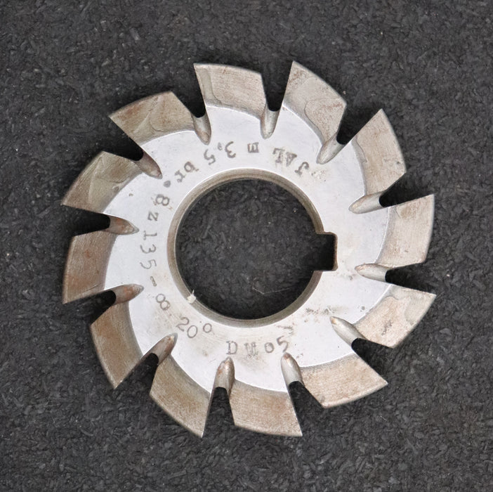 Bild des Artikels JAL-Zahnformfräser-gear-profile-cutter-m=-3,5mm-Nr.-8-Zähnezahlbereich-Z=-135-00