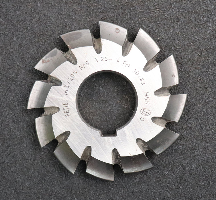 Bild des Artikels FETTE-Zahnformfräser-gear-profile-cutter-m=-5mm-Nr.-5-Zähnezahlbereich-Z=-26-34