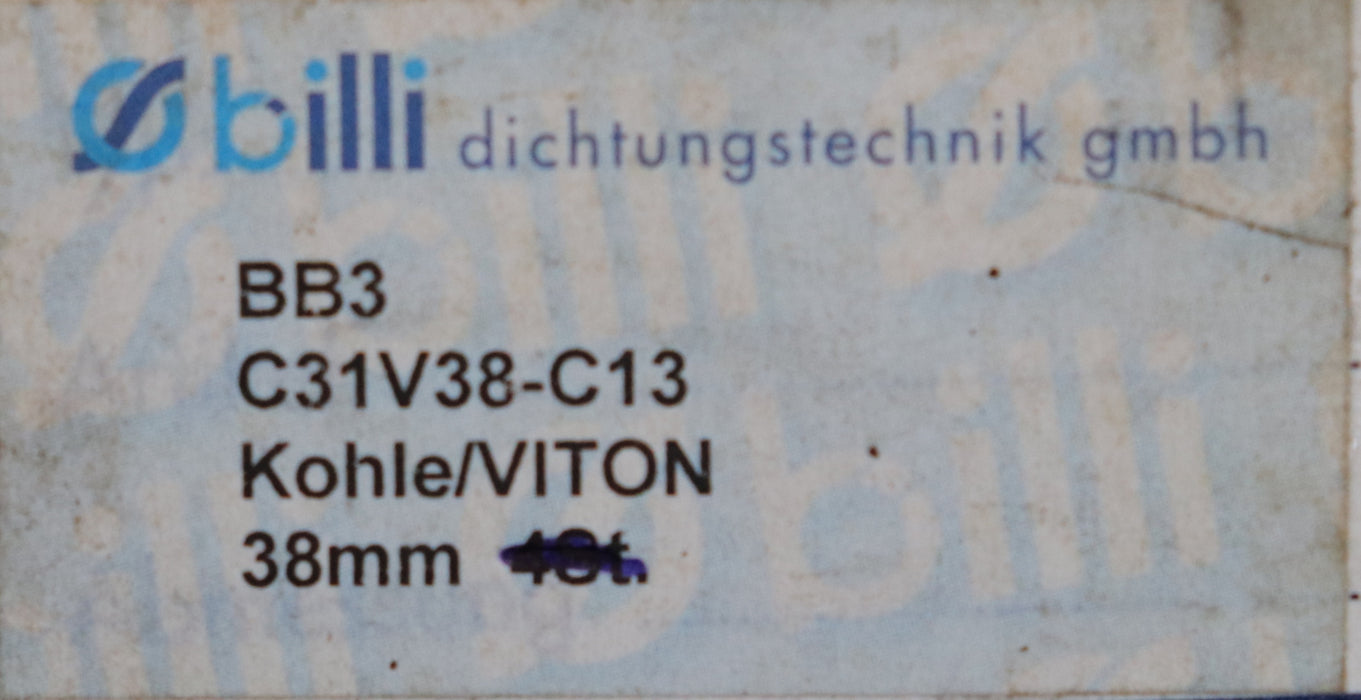 Bild des Artikels BILLI-3x-Gegenring-Gleitringdichtung-Kohle/VI-Art.Nr.-71C31V38-C13-WellenØ-38mm