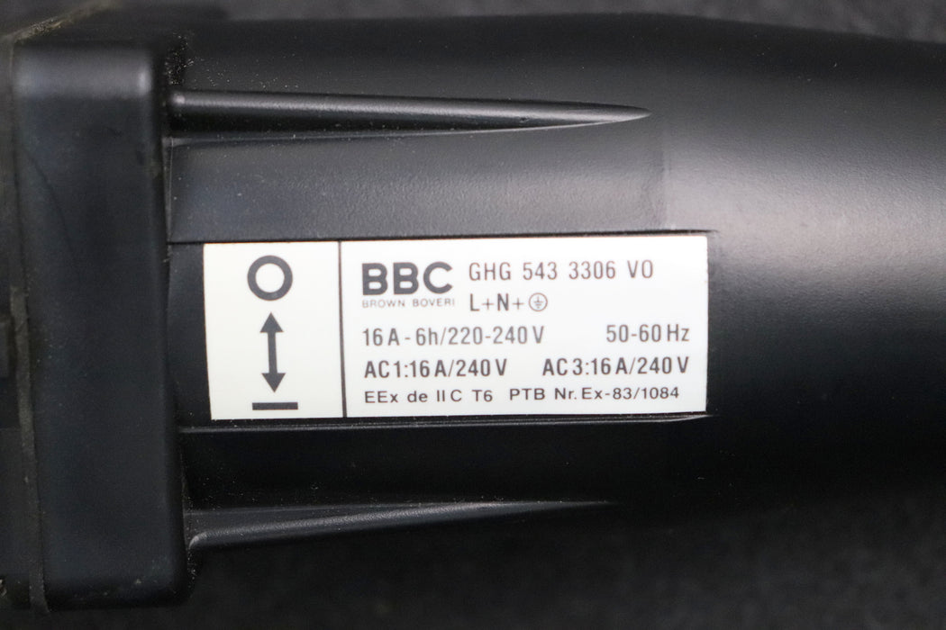 Bild des Artikels BBC-CEE-Kupplung-GHG-543-3306-V0-3-Polig-16A-220-240V-50/60Hz-unbenutzt-in-OVP