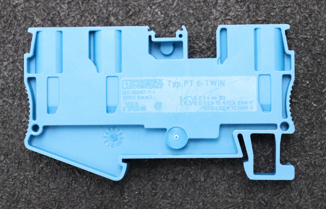 Bild des Artikels PHOENIX-CONTACT-35x-Durchgangsklemmen-blau-Typ-PT-6-TWIN-BU-Best.Nr.-3211485
