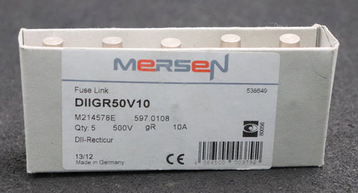 Bild des Artikels MERSEN-5x-Sicherungseinsatz-fuse-link-DIIGR50V10-10A-500V