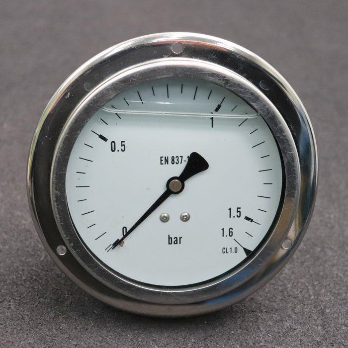 Bild des Artikels WIKA-Glyzerin-Manometer-A12F00679-1,6bar-Anschluss-waagerecht-G-1/2"-Ø-130mm