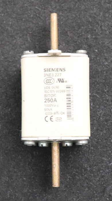 Bild des Artikels SIEMENS-3x-Sicherungseinsatz-fuse-link-3NE3227-250A-1000VAC-50kA
