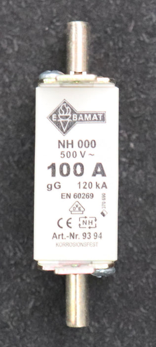 Bild des Artikels EBAMAT-6x-Sicherungseinsatz-fuse-link-Art.Nr.-9394-Gr.-NH000-100A-500VAC