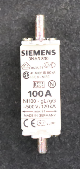 Bild des Artikels SIEMENS-12x-Sicherungseinsatz-fuse-link-3NA3830-100A-500VAC