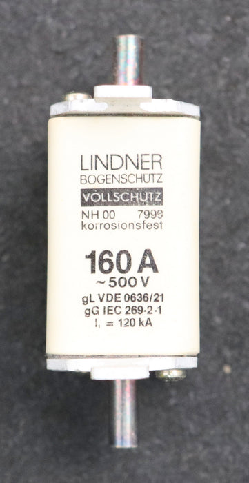 Bild des Artikels LINDNER-3x-Sicherungseinsatz-fuse-link-Art.Nr.-7999.1607-160A-500VAC-gL-gG