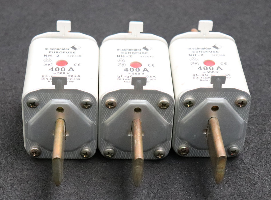 Bild des Artikels M.SCHNEIDER-EUROFUSE-3x-Sicherungseinsatz-fuse-link-Art.Nr.-372040-Gr.-2-MM