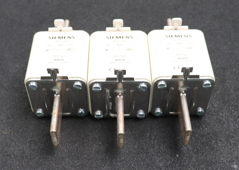Bild des Artikels SIEMENS-3x-Sicherungseinsatz-fuse-link-3NA3260-Gr.-2-400A-500VAC-gG-unbenutzt