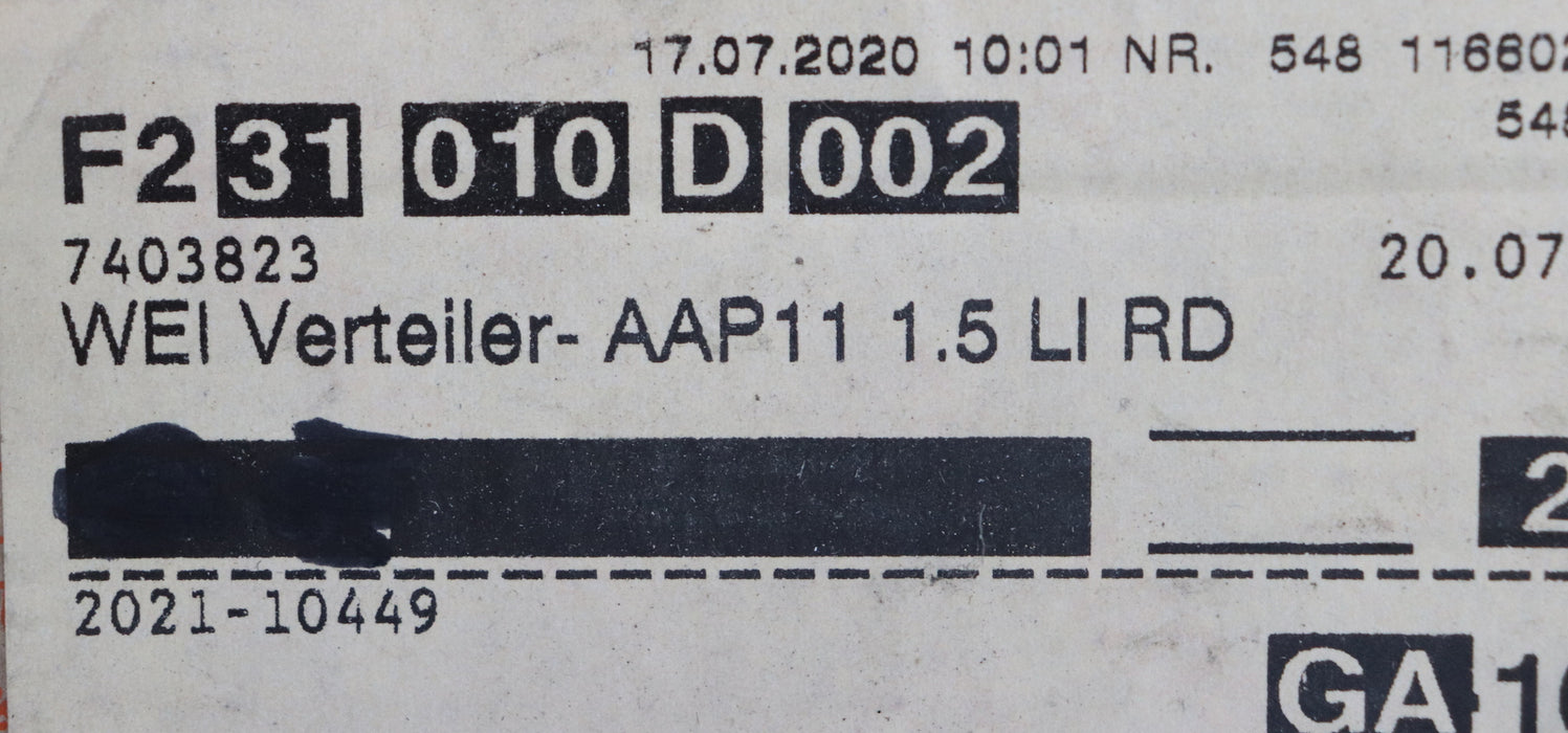 Bild des Artikels WEIDMÜLLER-14x-Durchgangsklemme-AAP11-1,5-LI-RD-Art.Nr.-1988160000-unbenutzt