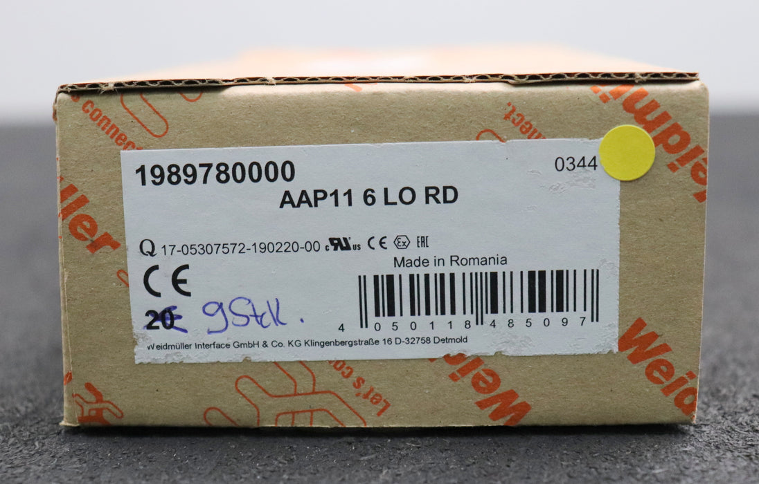 Bild des Artikels WEIDMÜLLER-9x-Durchgangsklemme-AAP11-6-LO-RD-Art.Nr.-1989790000-unbenutzt