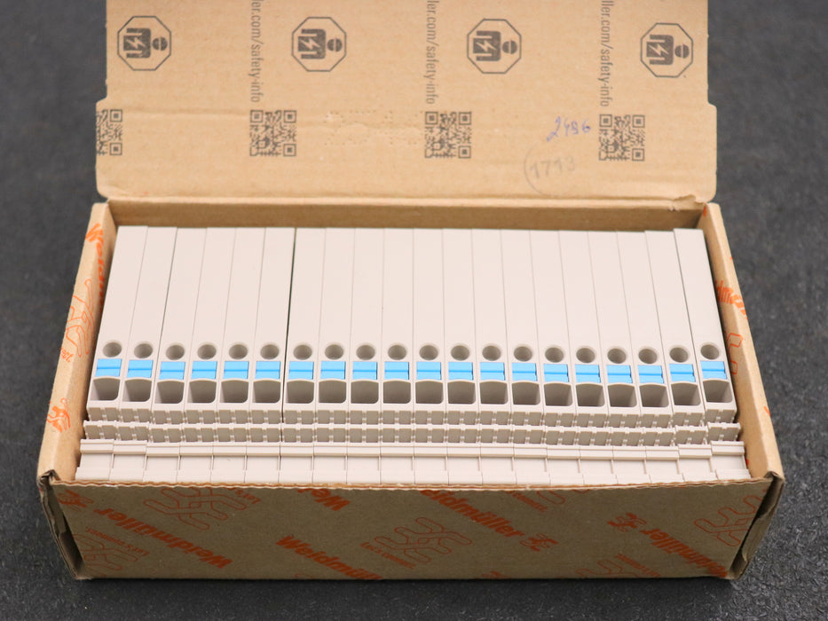 Bild des Artikels WEIDMÜLLER-20x-Durchgangsklemme-AAP11-6-LO-BL-Art.Nr.-1988130000-unbenutzt