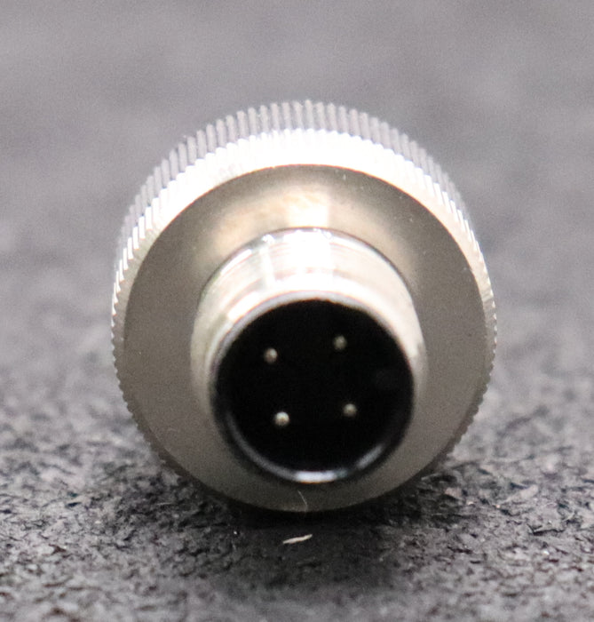 Bild des Artikels BINDER-5x-Rundsteckverbinder-4-polig-Stecker-M12-gerade-unbenutzt