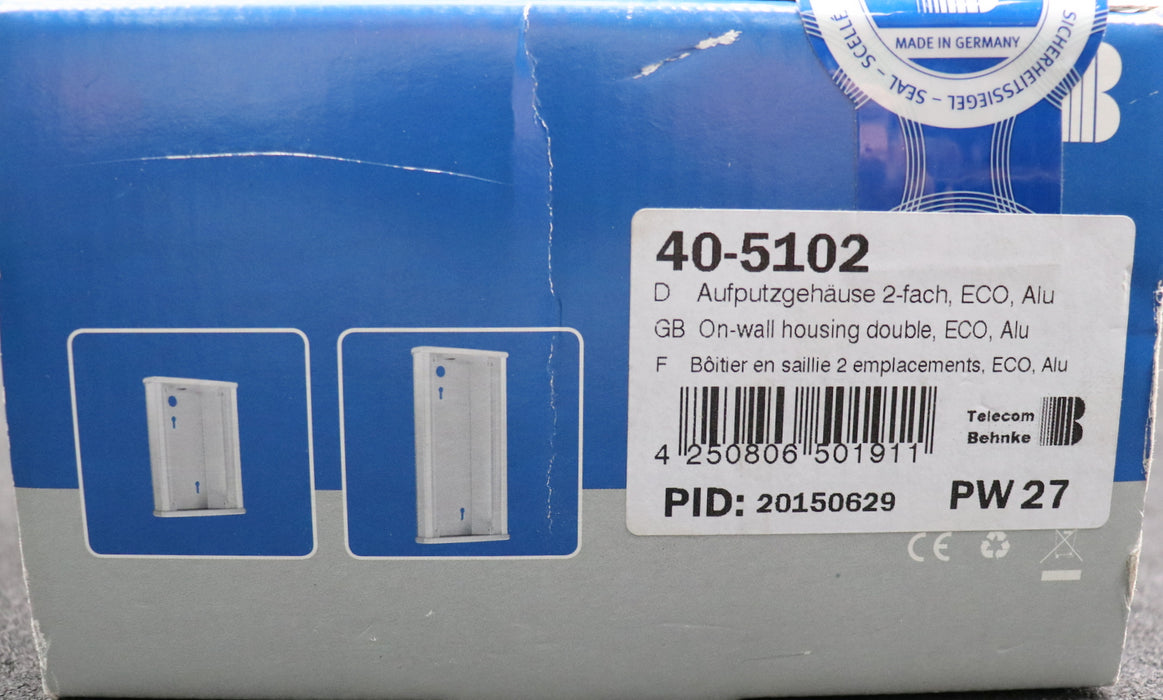 Bild des Artikels BEHNKE-Aufputzgehäuse-Größe-2-Best.-Nr.:-40-5102-Außenmaße-226,5x157x96mm