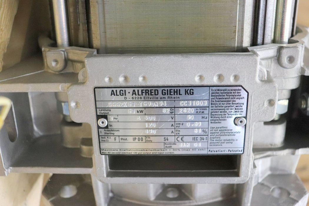 Bild des Artikels ALGI-60kW-Unterölmotor-Type-S662K60-T690N94-komplett,-ohne-Schwungmasse