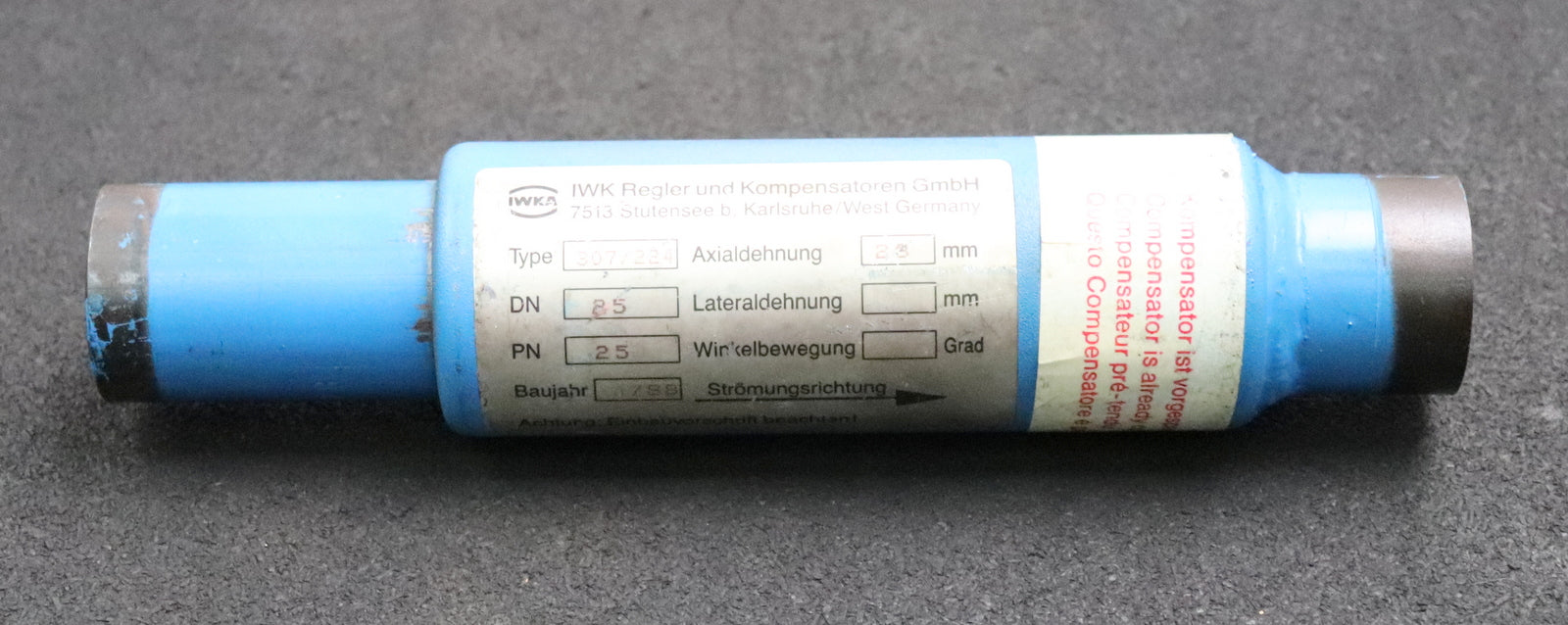 Bild des Artikels IWKA-/-BOA-Stahl-Axialkompensator-BKT-711900X-DN25-Axialdehnung--28mm-PN25