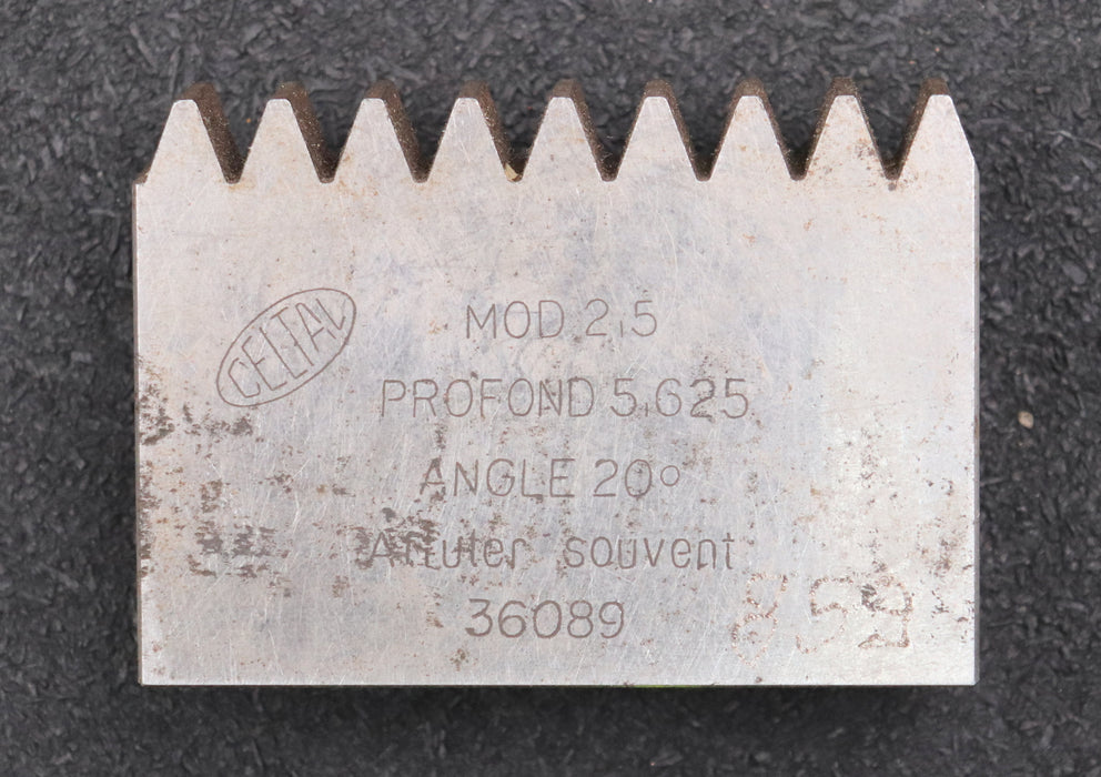 Bild des Artikels MAAG-Hobelkamm-rack-cutter-für-MAAG-Wälzhobelmaschinen-m=-2,5-EGW-20°