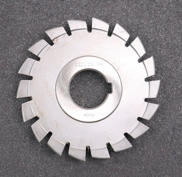 Bild des Artikels DOLD-asymmetrischer-Prismenfräser-E-22°/2b-Flankenwinkel-22°/0°-Gesamtwinkel-22°