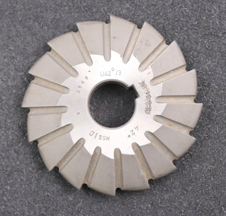 Bild des Artikels DOLD-asymmetrischer-Prismenfräser-U-42°/3-Gesamtwinkel-42°-Flankenwinkel-25°/17°
