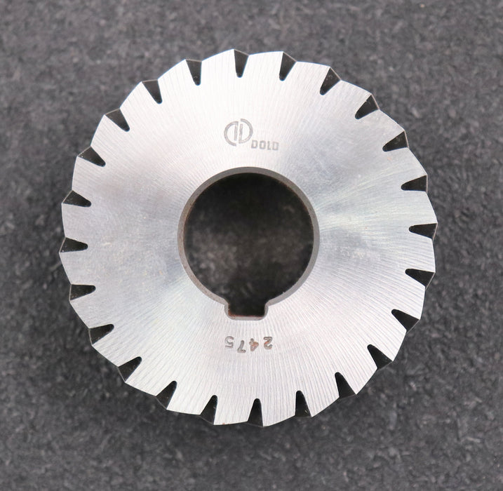 Bild des Artikels DOLD-Rillenfräser-Teilung-0,3-x-60°-Abmessungen-Ø64x28xØ22mm-mit-LKN