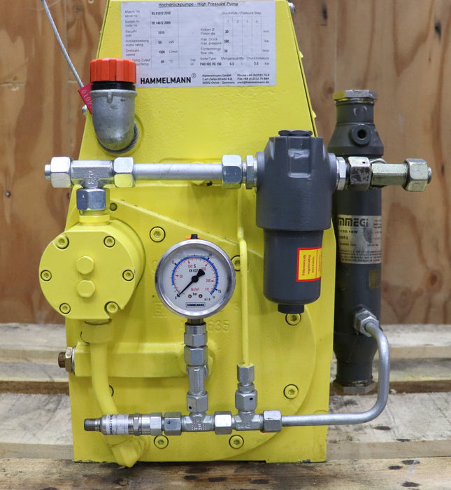 Bild des Artikels HAMMELMANN-Hochdruckpumpe-55kW-max.-Druck-590bar-Fördermenge-50l/min