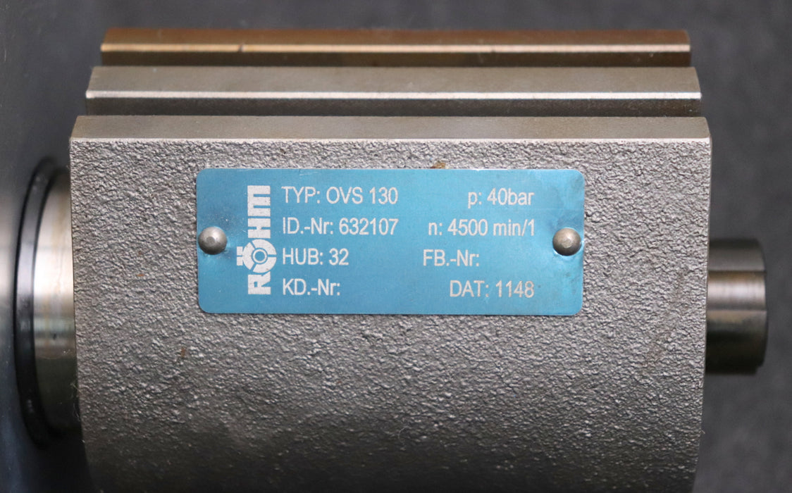 Bild des Artikels RÖHM-hydraulischer-Vollspannzylinder-OVS-130-552-71-ID-Nr.-30591-mit-OVS-130