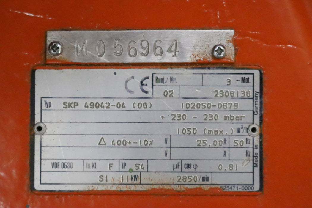 Bild des Artikels RIETSCHLE-11kW-Vakuumpumpe-max.-1050m³/h-Seitenkanalverdichter-SKP-49042-04