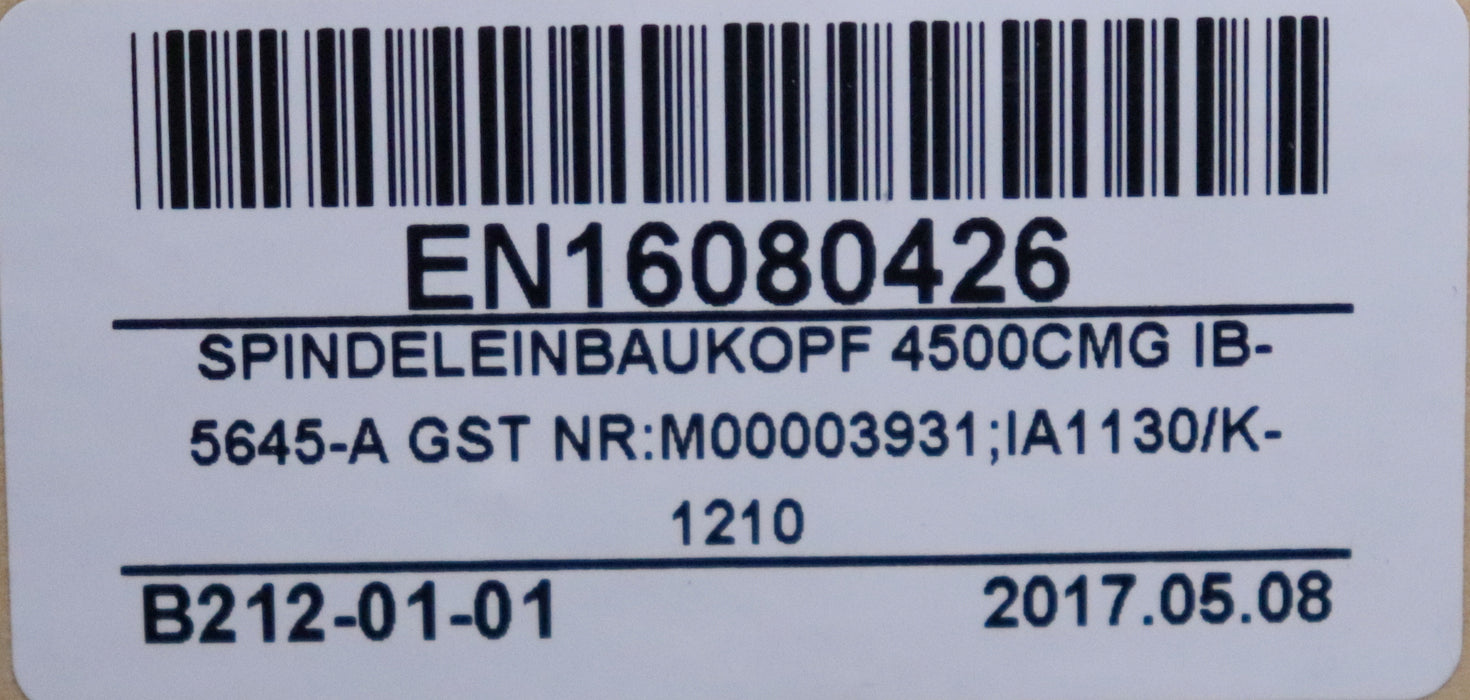 Bild des Artikels SBS-DYNAMIC-BALANCE-SYSTEM-Spindeleinbaukopf-4500CMG-IA1533