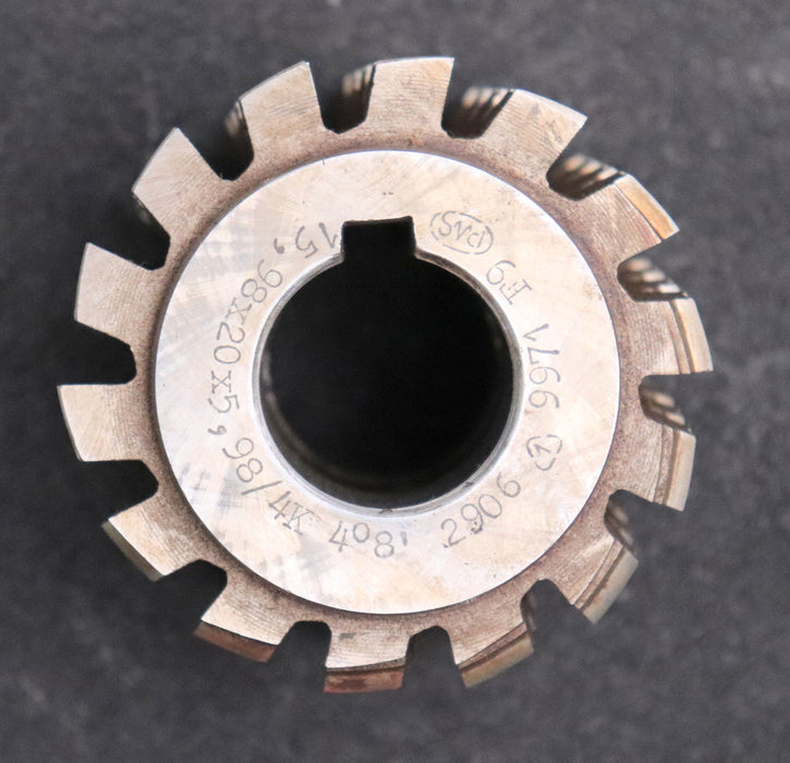 Bild des Artikels PWS-Keilwellen-Wälzfräser-4-Keile-15,98x20x5,98-mit-Höcker-Ø71x58xØ27mm