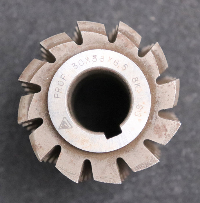 Bild des Artikels Keilwellen-Wälzfräser-8-Keile-30x38x6,5-Fertigfräser-Ø66x66xØ22mm-LKN-1gg.-Re.