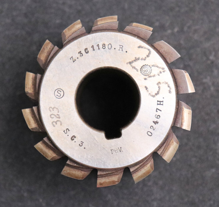 Bild des Artikels Keilwellen-Wälzfräser-10-Keile-41x33x6,45-mit-Höcker-Fertigfräser-Ø76x65xØ27mm