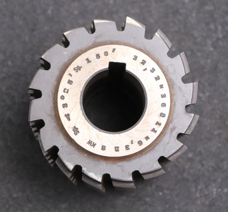 Bild des Artikels R.STOCK-Keilwellen-Wälzfräser-6-Keile-32,32x36x6,32-mit-Höcker-Fertigfräser