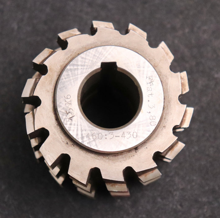 Bild des Artikels PWS-Keilwellen-Wälzfräser-10-Keile-71,4x78x12,3-Höcker-Fertigfräser