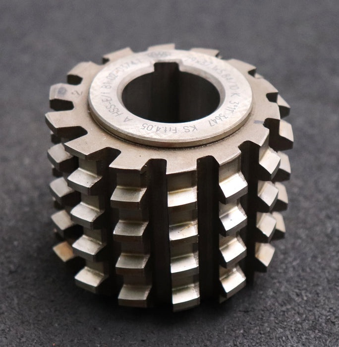 Bild des Artikels PWS-Keilwellen-Wälzfräser-10-Keile-29x37,1x2,84-Höcker-Fertigfräser-Ø69x56xØ27mm