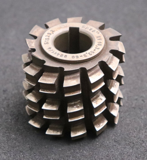 Bild des Artikels Keilwellen-Wälzfräser-8-Keile-60x52,3x10,3-mit-Höcker-Fertigfräser-Ø75x66xØ27mm