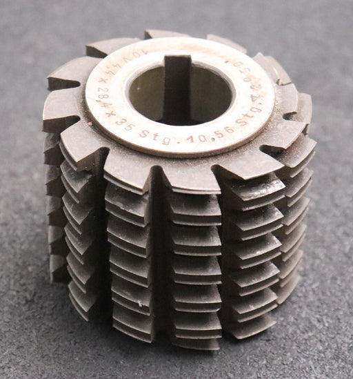 Bild des Artikels Keilwellen-Wälzfräser-10-Keile-35x28,4x4,4-mit-Höcker-Fertigfräser-Ø74x66xØ27mm