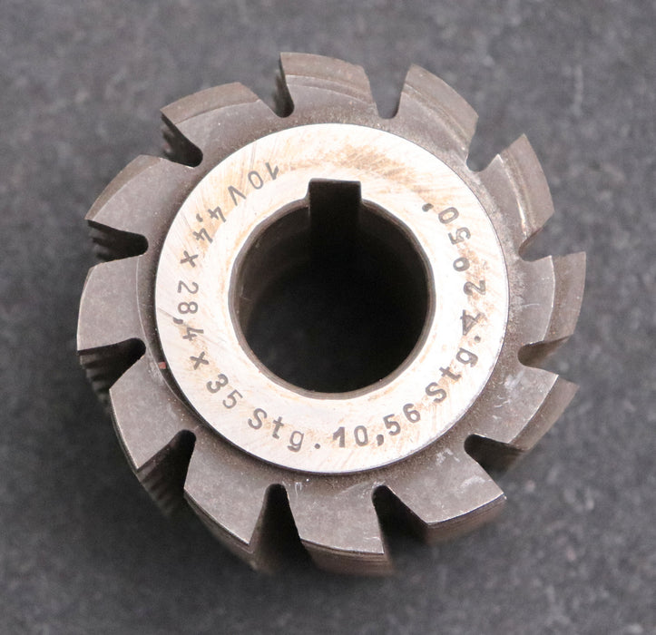 Bild des Artikels Keilwellen-Wälzfräser-10-Keile-35x28,4x4,4-mit-Höcker-Fertigfräser-Ø74x66xØ27mm