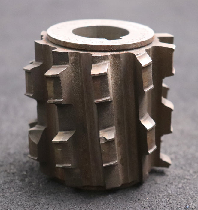 Bild des Artikels Keilwellen-Wälzfräser-6-Keile-52,3x59,9x14,3-mit-Höcker-Vorfräser-Ø73x70xØ27mm